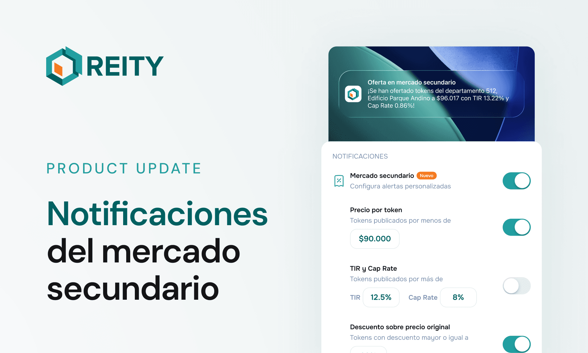 🔔 Product Update:  Notificaciones del Mercado Secundario